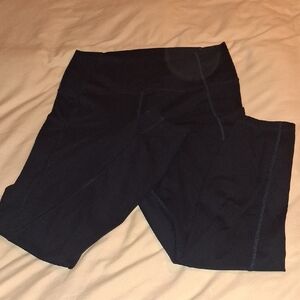 Yogalicious Soft Navy Blue Leggings With Pockets.